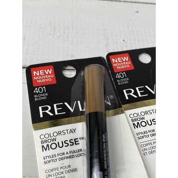 2x Revlon ColorStay Brow Mousse 401 Blonde New - Picture 2 of 5